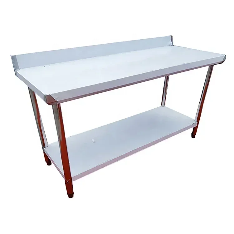 Hot Salesstainless Steel Work Bench With Backsplash