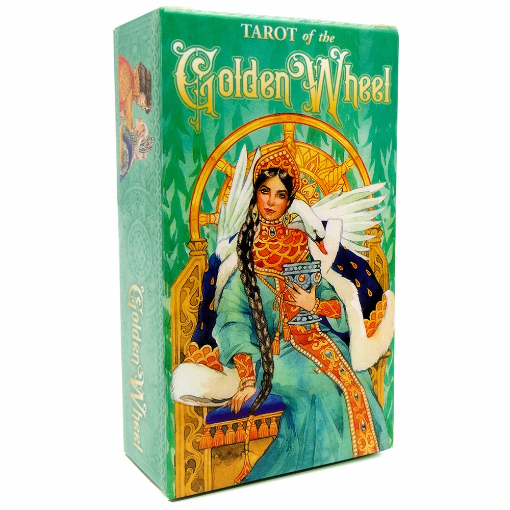 Tarot Of The Golden Wheel 78pcs Tarot Cards Deck Table Game Board Games Guidance Divination Fate Oracle English Party  Card