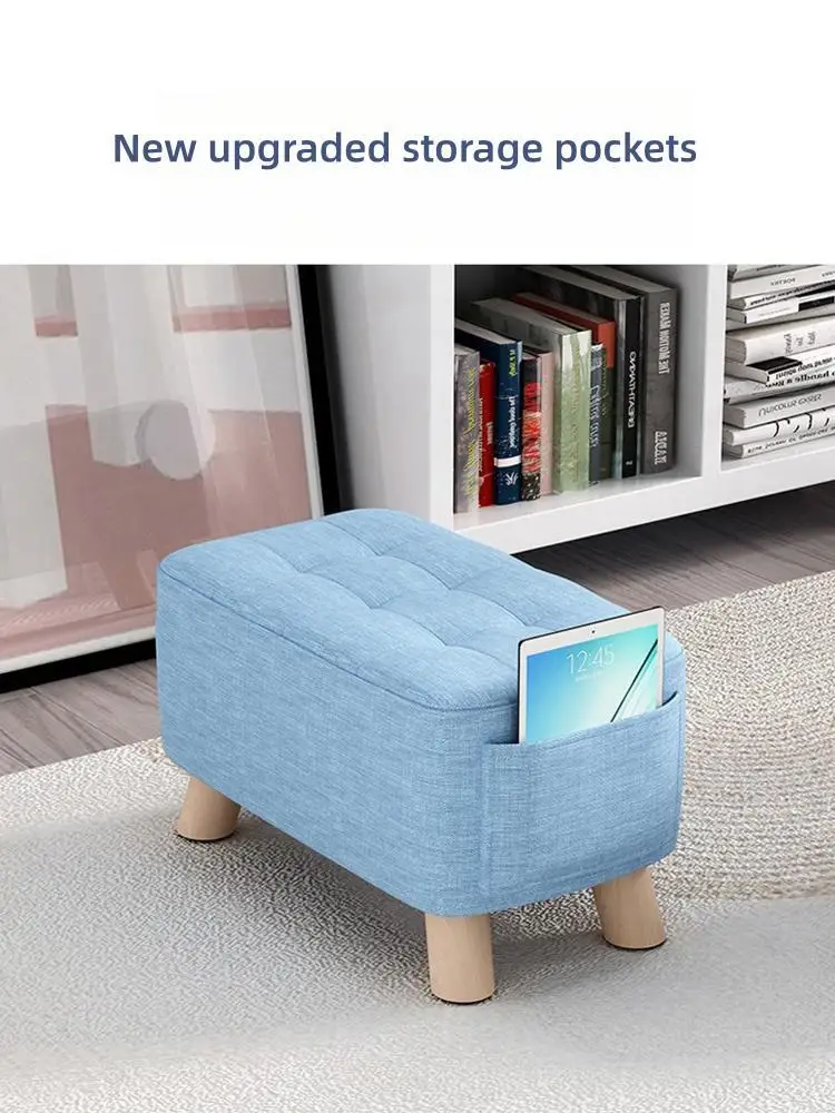 مقعد صغير من الخشب الصلب للاستخدام المنزلي ، مسند قدم بسيط ، مقعد قصير ، مقعد مدخل ، أريكة غرفة المعيشة ، كرسي