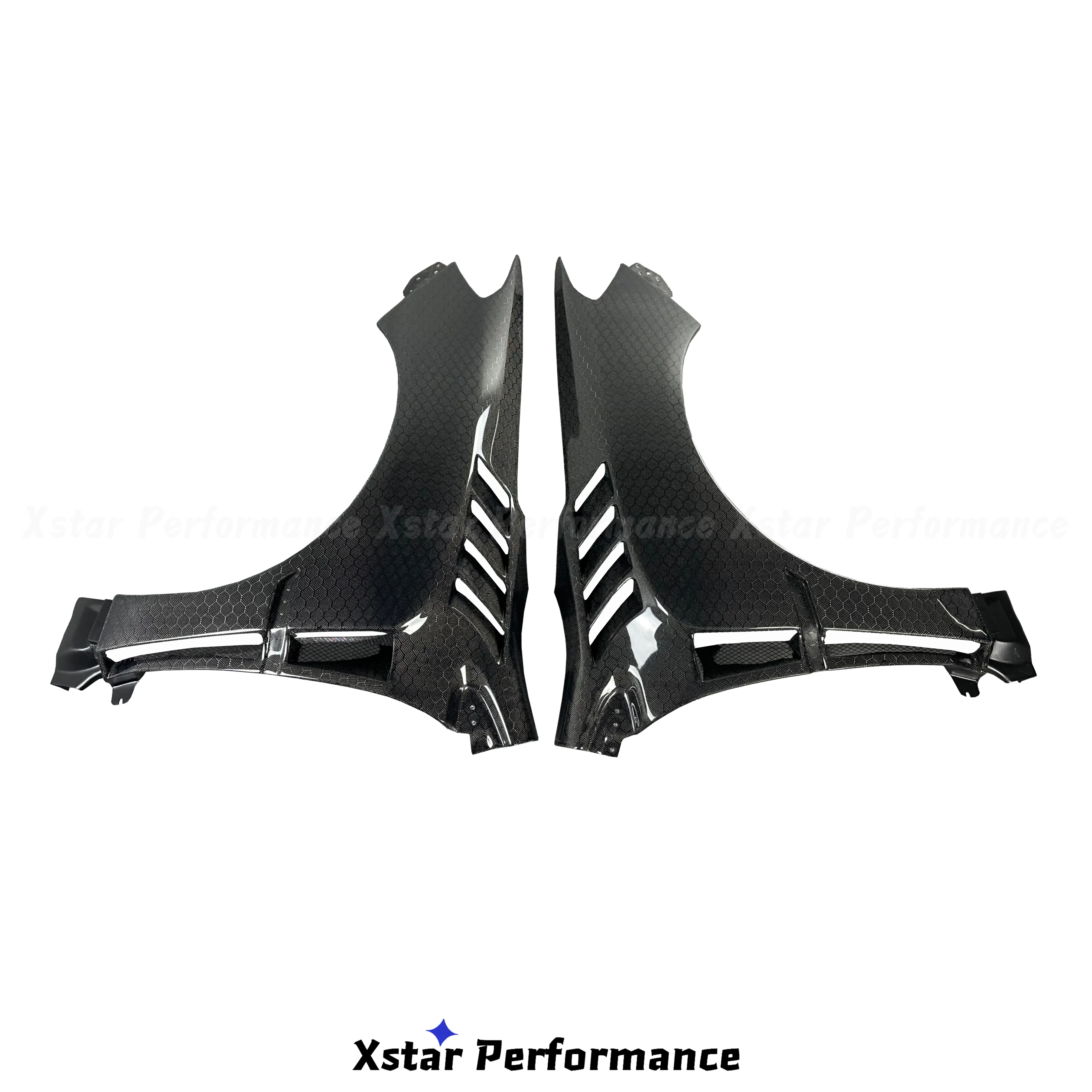 Damd Style Honey Carbon Fiber Front Fender Wing For Subaru Impreza 11 Vab Vaf Wrx Sti 2015-2021