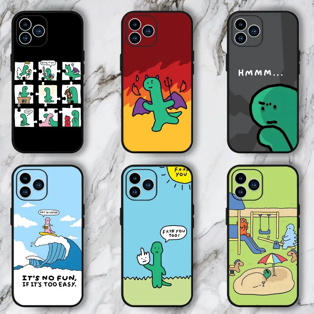 J-JOGUMAN Studio Dinosaur Cute Phone Case For Samsung Galaxy S22 S23 Ultra S21 S20 FE Plus Note 20 Soft Cover