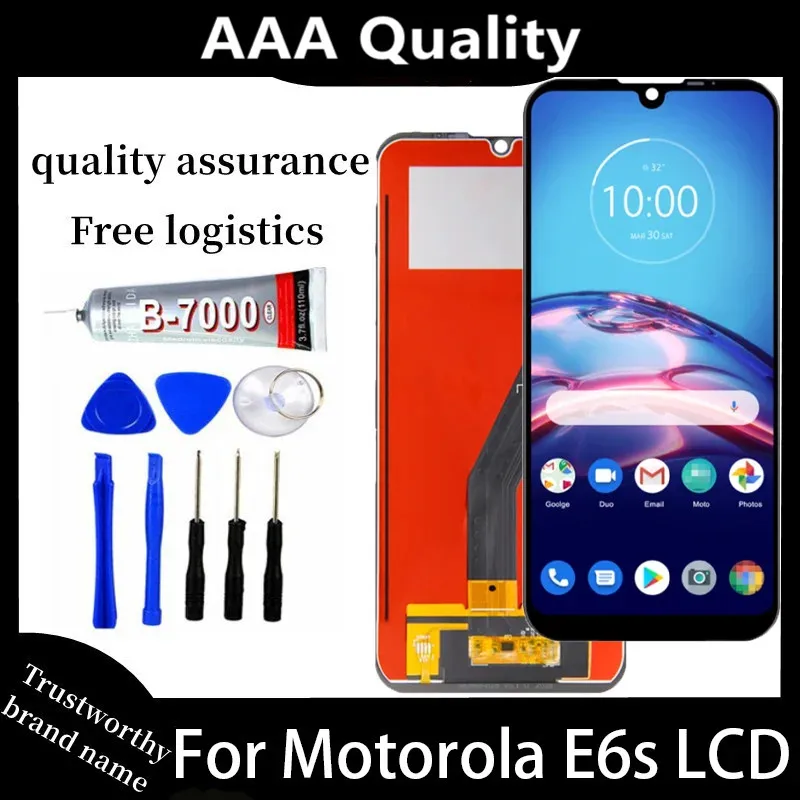 

100% Test 6.1" Screen For Motorola Moto E6s LCD Display Touch Screen Sensor Digiziter Assembly Replace For Motorola Moto E6i LCD