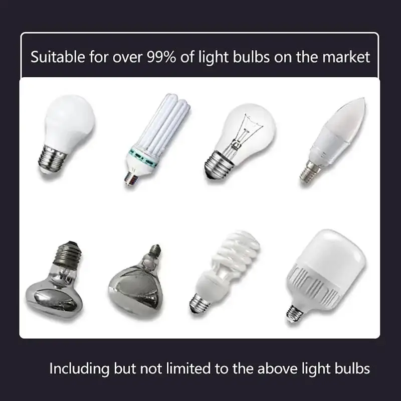 Telescopic Bulb Changer for Aerial Light Fixtures Convenient Removal Tool for Tall Ceilings