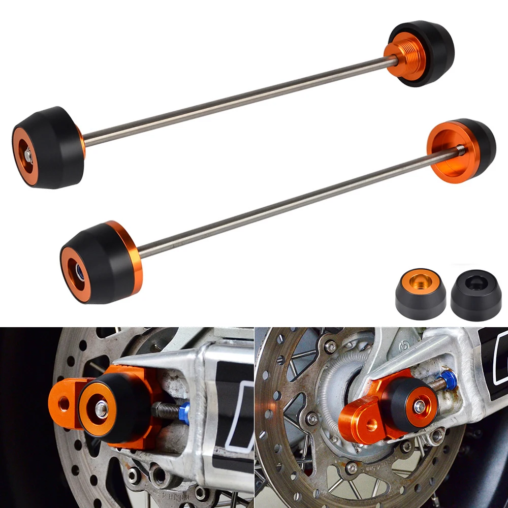 For 2013-2021 KTM 1290 Super Adventure R S T Front Rear Wheel Axle Sliders Fork Spindle Bobbins for KTM 1050 1090 1190 Adventure