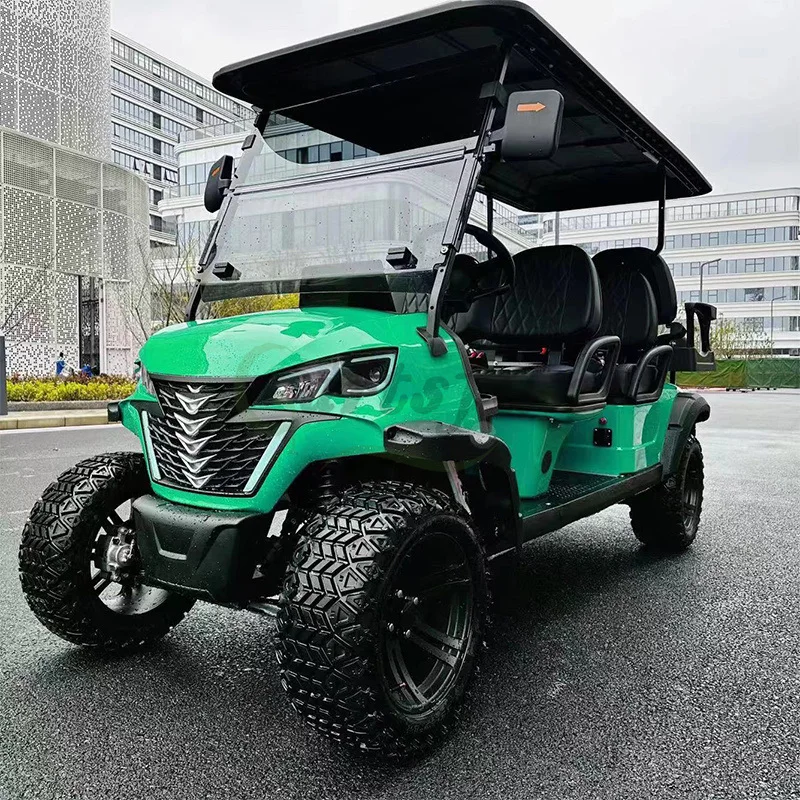 Carrelli da Golf cinesi economici 48V 60V 72v batteria al litio 2 4 6 8 carburante per passeggeri-carrello da golf elettrico a quattro ruote all'ingrosso