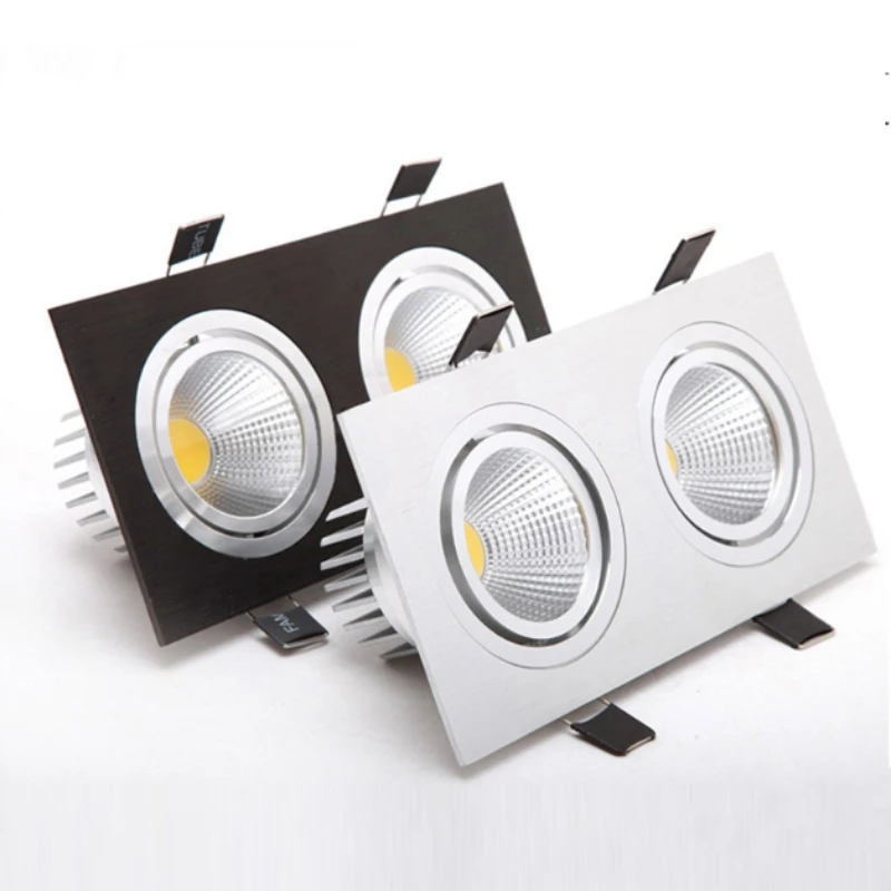 

Recessed LED COB Spotlight 14W 20W Dimmable AC85-265V Ceiling Downlight For Foyer Study Shop lighting