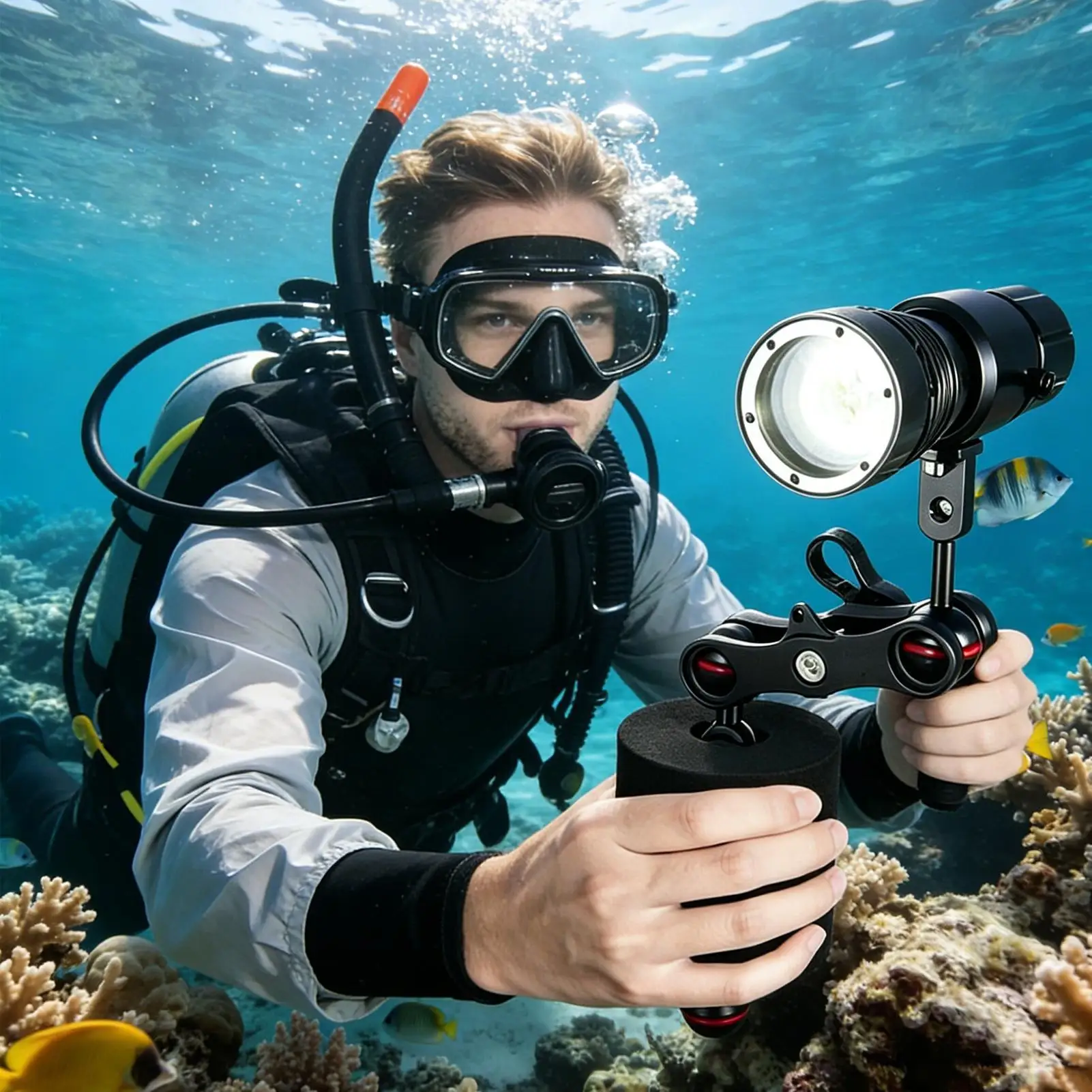 Camera Buoyancy Float Kit 4 Pcs Portable Floating Foam Device for Deep Water Sea Travel Vacation Photography Filming Exploration