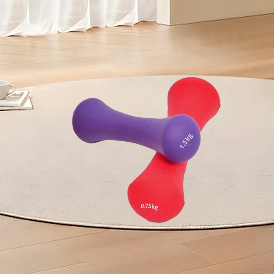 Knochen Hantel massives Gusseisen imprägniert kunststoff beschichtete Hantel Umwelt Hantel Heim Fitness geräte