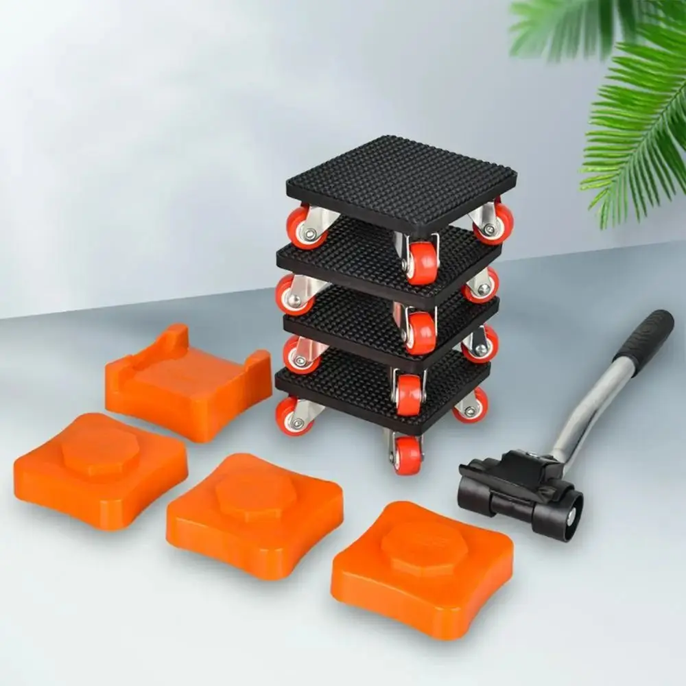 

4 Roller Furniture Lifter 360 Degree Rotatable Anti-Slip Material Moving System Moving Furniture Heavy Duty Furniture Movers