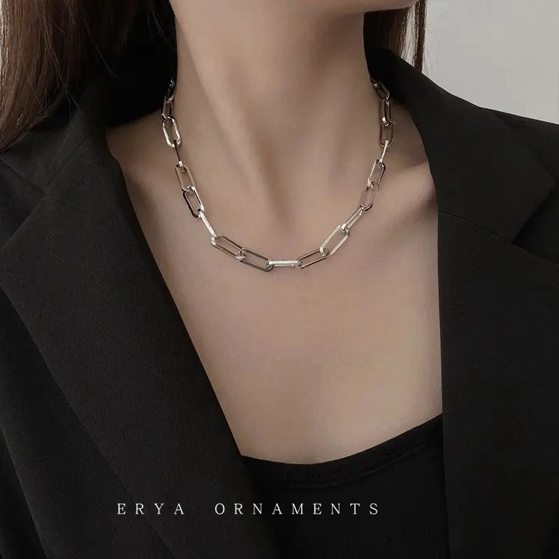 2026 Trend Minimalist Thick Titanium Choker Necklace for Women, Waterproof Tarnish‑Free Stackable Neck Jewelry for Daily Wear