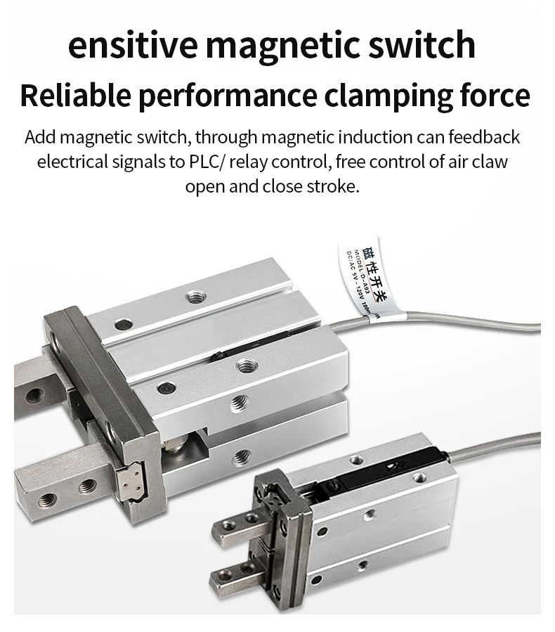 

Пневматический цилиндр MHZ2 Захват цилиндра с параллельным пальцем MHZ2/10/16/20/25/32/40/D с датчиком