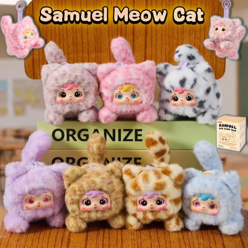 صندوق دمية صموئيل القطيفة العمياء، صندوق غامض لطيف على شكل قطة صغيرة هدية عيد ميلاد