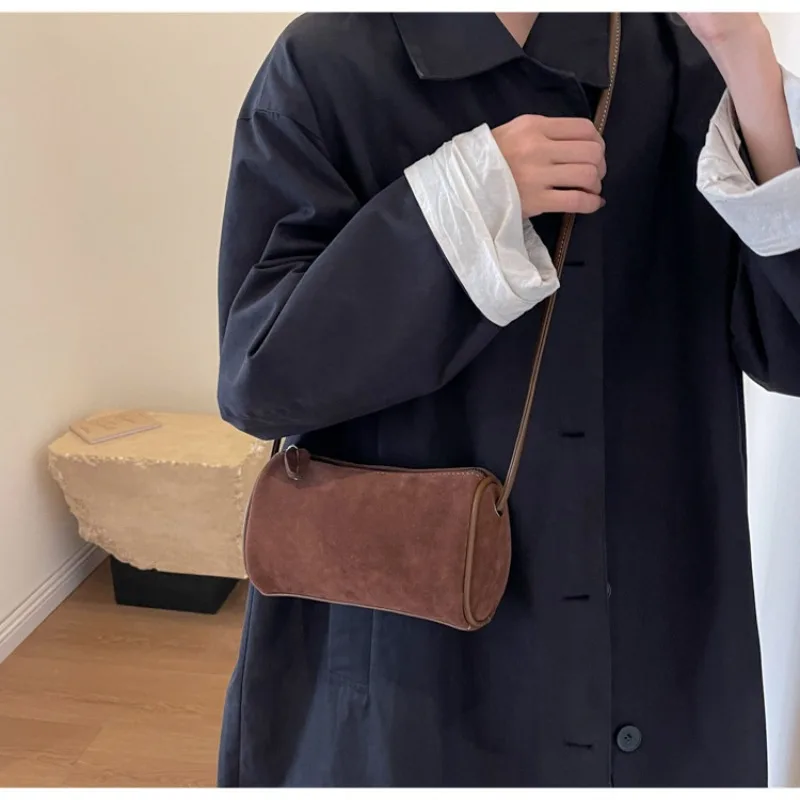 2026 Modische Retro Mini PU-Leder Schultertaschen für Damen Bucket Crossbody Bag Luxus Designer Geldbörsen und Handtaschen – Detail 24