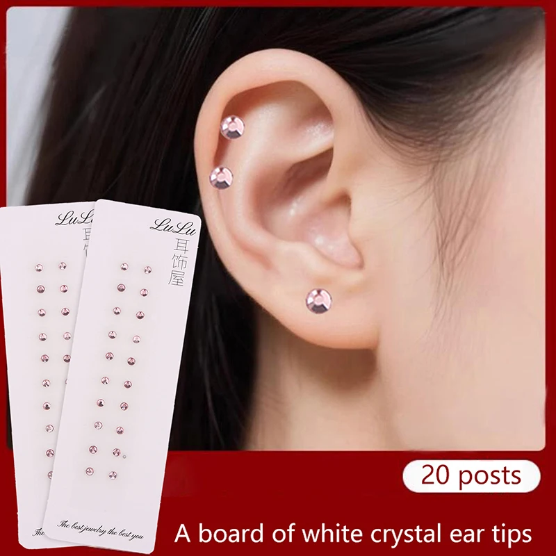 20/100 Patches Gold Silver Color Ear Point Stickers Ear Pressure Stick Acupuncture Auricular Ear Stickers Massage Seeds Stickers