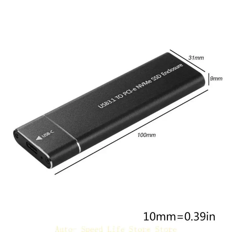

02DA USB3.1 Type-C до M.2 M Ключ NVME PCIE SSD BOX СЕРВИЯ СОСТОЯНИЯ Корпус корпуса SSD 2280/60/42 Корпус диска жесткого диска