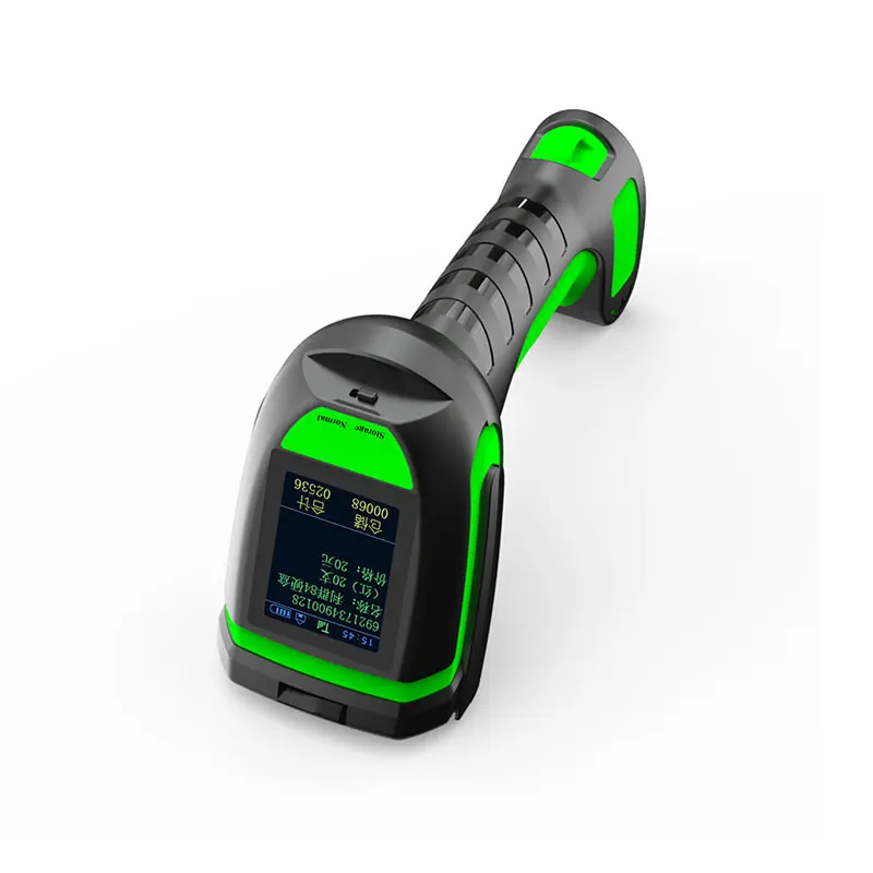 Long Range 433MHz 1KM Wireless High Speed Scanning 2D USB Color Display Large Warehouse Inventory Control Industrial Barcode
