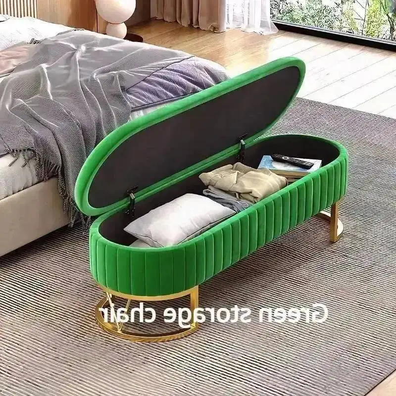 Shoe Light Sofa Fashionable Nordic Stool Style Changing Living Stool Room and Luxury Simple Bench Storage Stool Bedroom Home