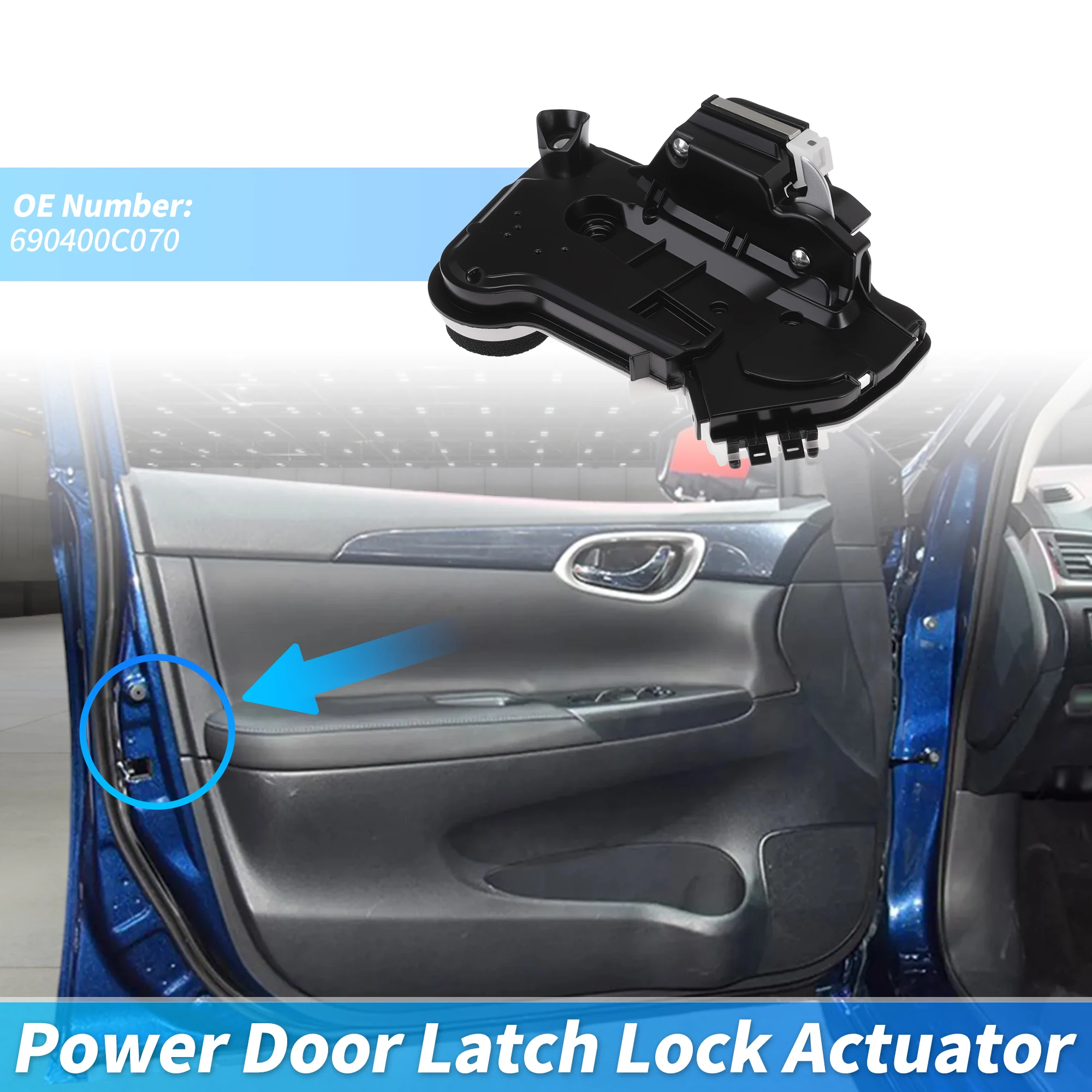 UXCELL 690400C070 Power Door Lock Actuator for Toyota Sequoia 3.4L 23-25
