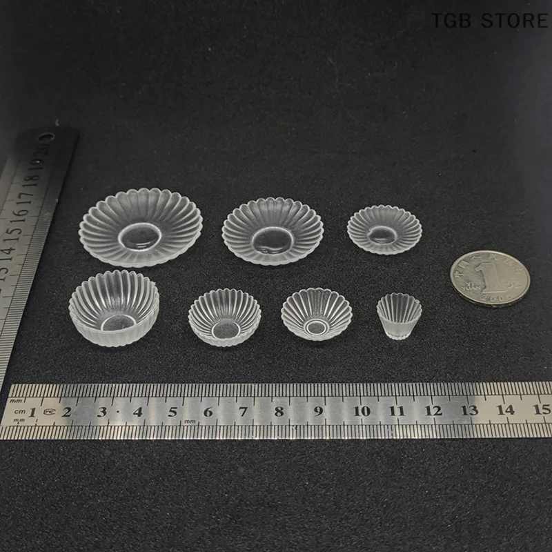 Mini bol à vaisselle en Silicone, 1 pièce, moule modèle maison de poupée, jouets de cuisine, accessoires