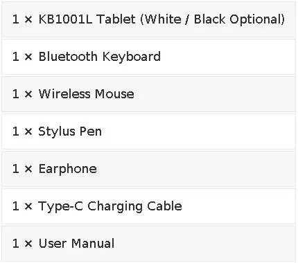 KB1001L Tablet Set 10.1 Inch A333 Five-Core Tablet PC 20GB(3+17) RAM 64GB ROM Android 15 1280*800 HD Screen 5000mAh With Keyboard Mouse Stylus Pen Earphone White Black Optional Adult Tablet Bundle