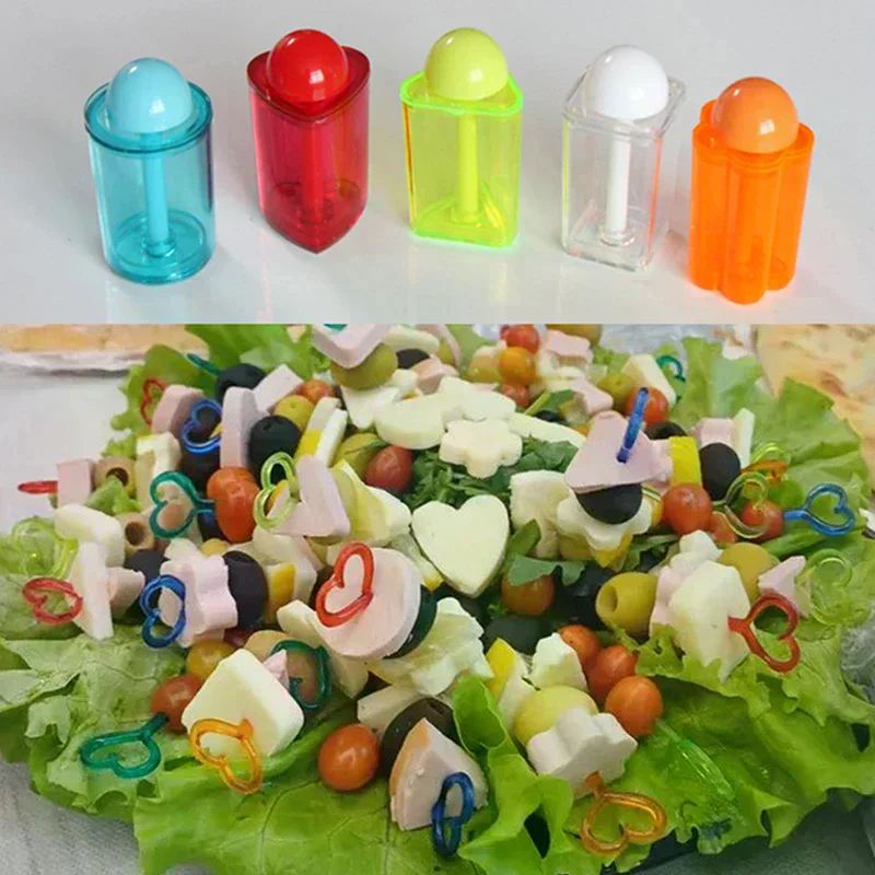 5Pcs/Set Canape Mold 5.5 CM High Multicolored Double Bubble Cake Mold Baking Tool Kitchen Gadget Baking Accessories