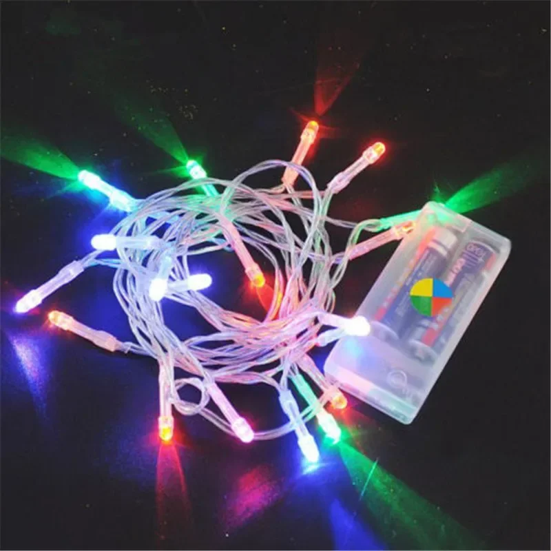 

2M/3M/4M/5M/10M Led String Light 3xAA Battery Operated Fairy pvc String light Party christmas Wedding new year decoration Luces