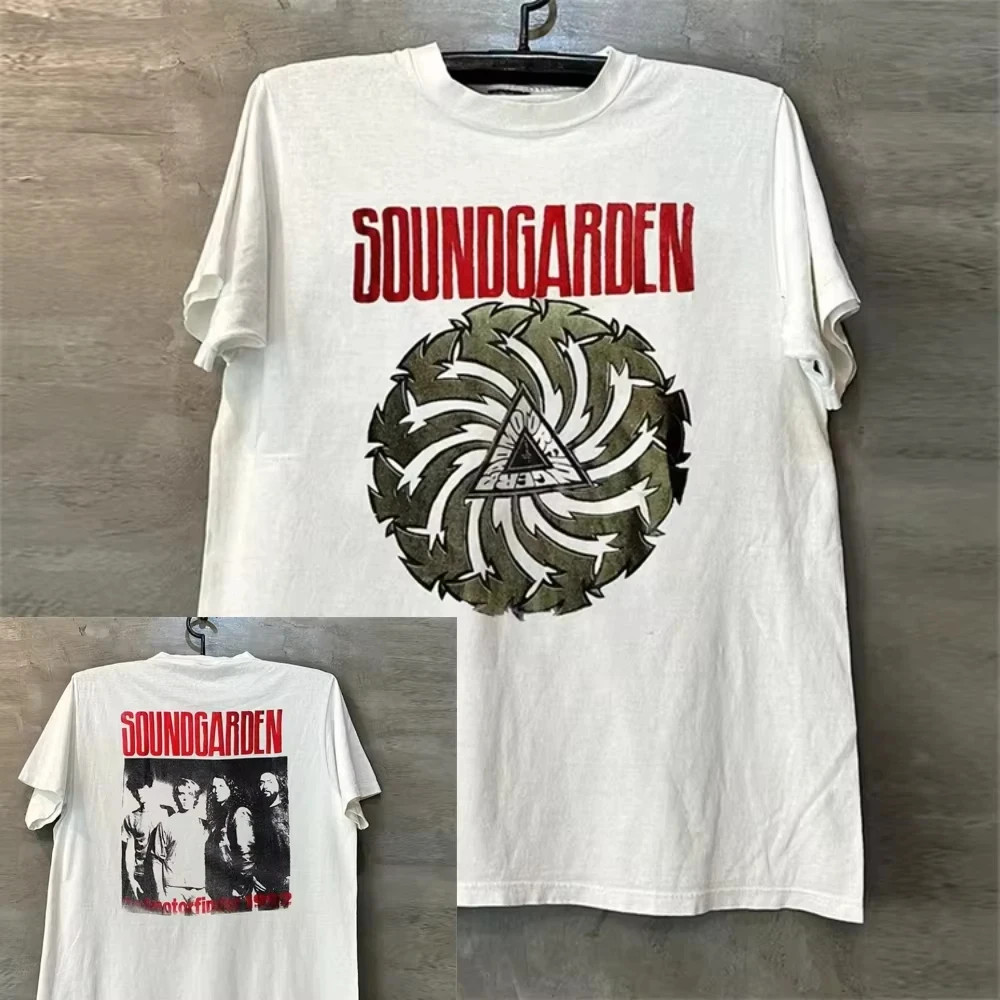 

Лето 2022, новинка Soundgarden Soundgarden Band High Street FOG, хип-хоп, рок, ретро-принт, футболка с короткими рукавами для мужчин и женщин