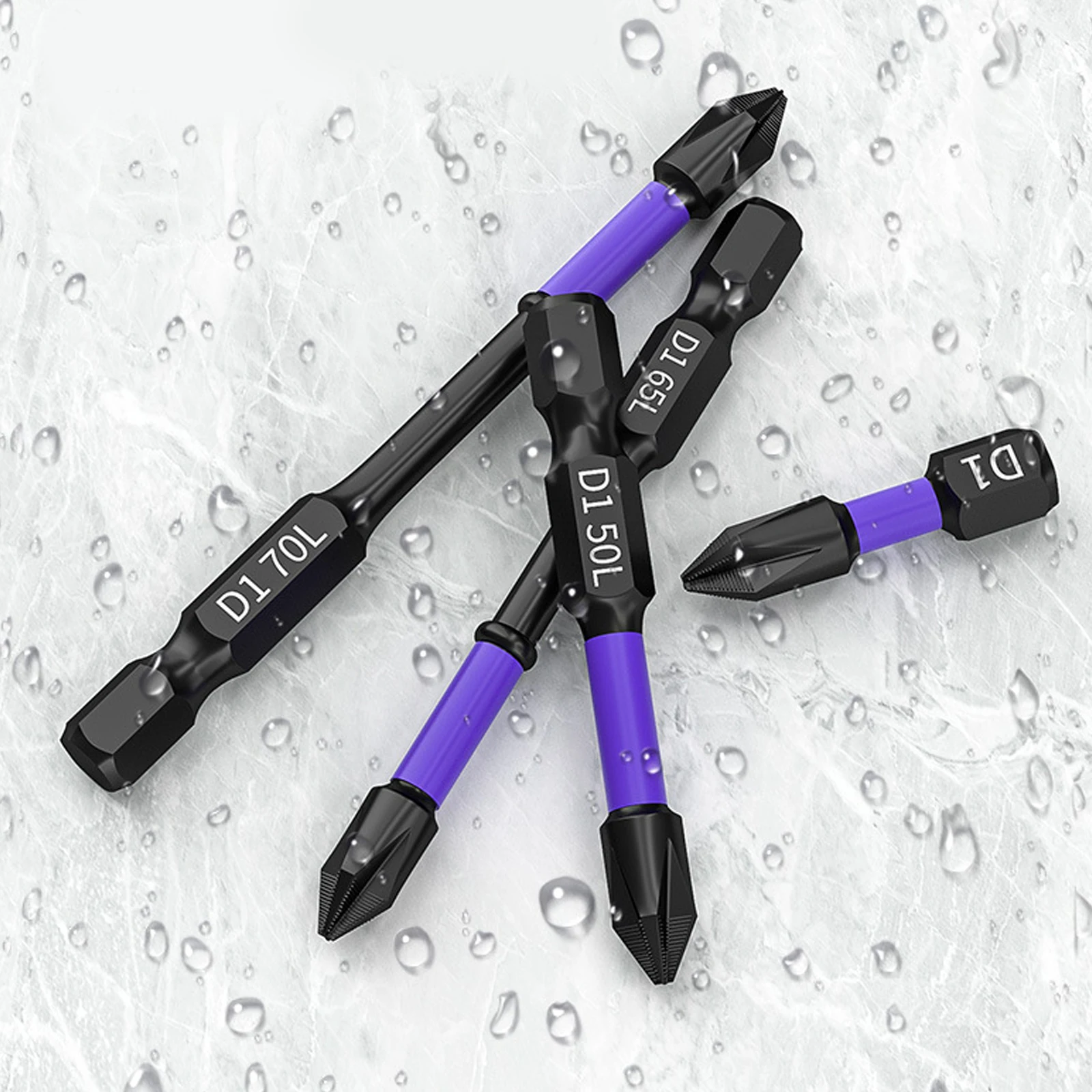 المغناطيسي D1 المضادة للصدمات دفعة رئيس صلابة عالية عدم الانزلاق تأثير بت الصليب 25/50/65/70/90/150 مللي متر Ph2 مفك مجموعة