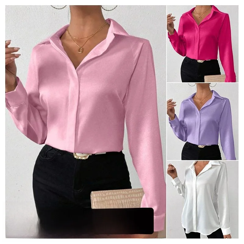 

Women's Long Polyester irt Satin Imitation Cusizable Design Workwear Tailoring Service