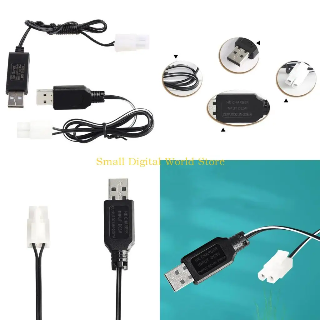 77UB 4.8V 200mA NiMh/NiCd Battery USB Packs KET-2P Forward Plug Electric Toy USB Charging Cable