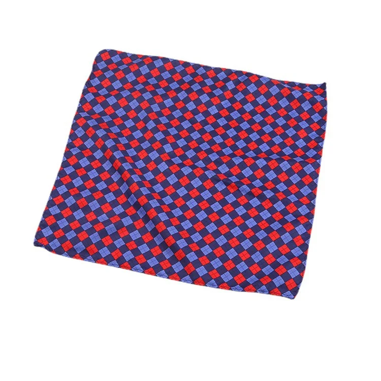 الأحمر مربع صغير منديل 30*30 سنتيمتر المطبوعة نسج رجال الأعمال منديل شهم قميص دعوى جيب مربع المنديل #5