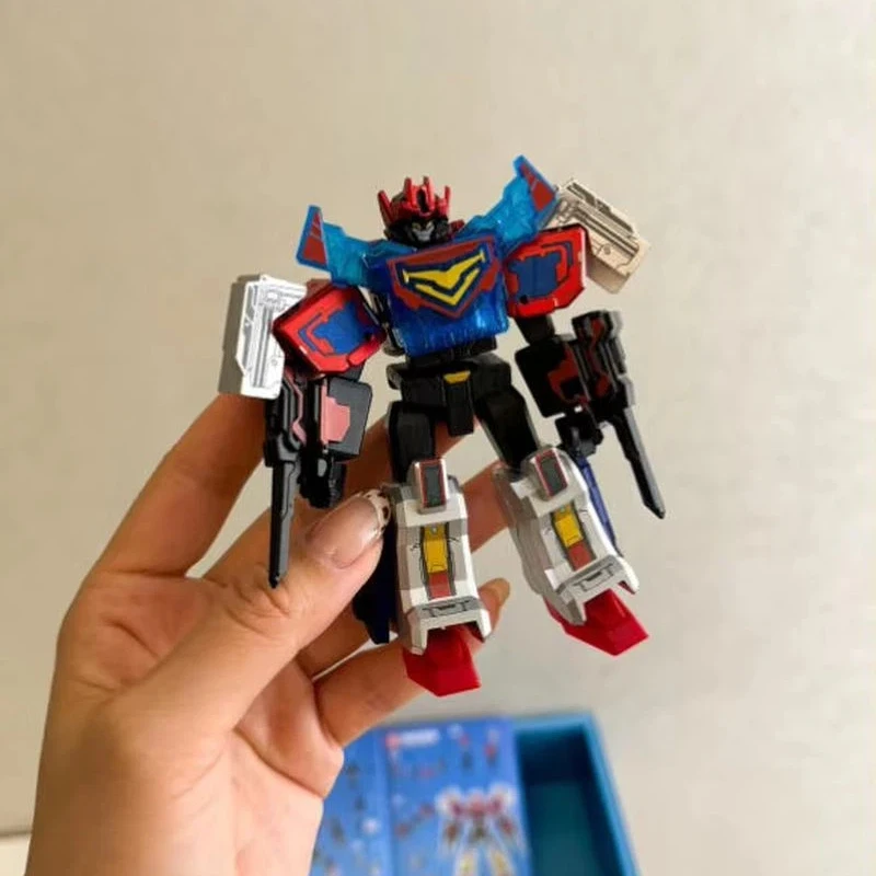 

Senbao Xuan Card Fighter 2 Gilded Edition Super Xuan Electric Light King Blue Lightning Transformation Robot Building Block Toy