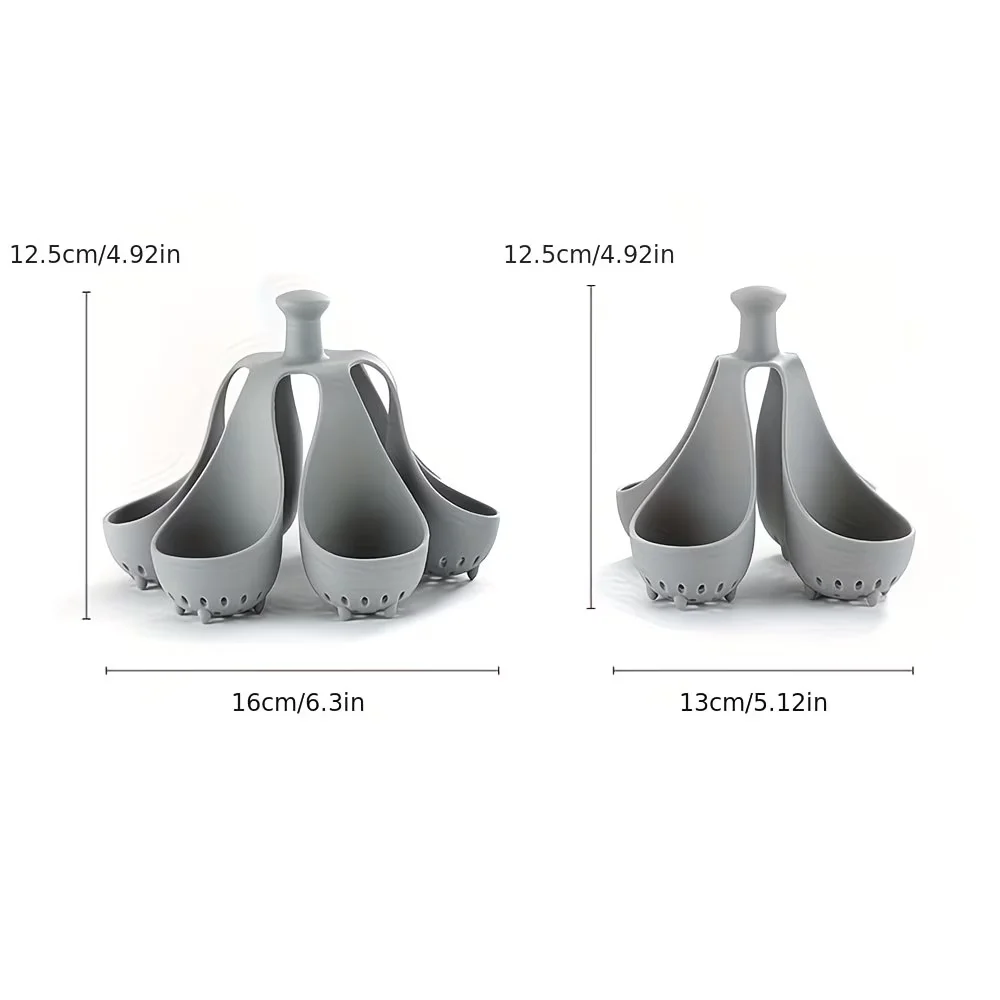 Silicone Egg Boiler Rack, Egg Boiler Holder, Egg Cooker, Storage and Egg Rack for Making Soft or Hard Boiled Eggs, Holds 4/6 Egg