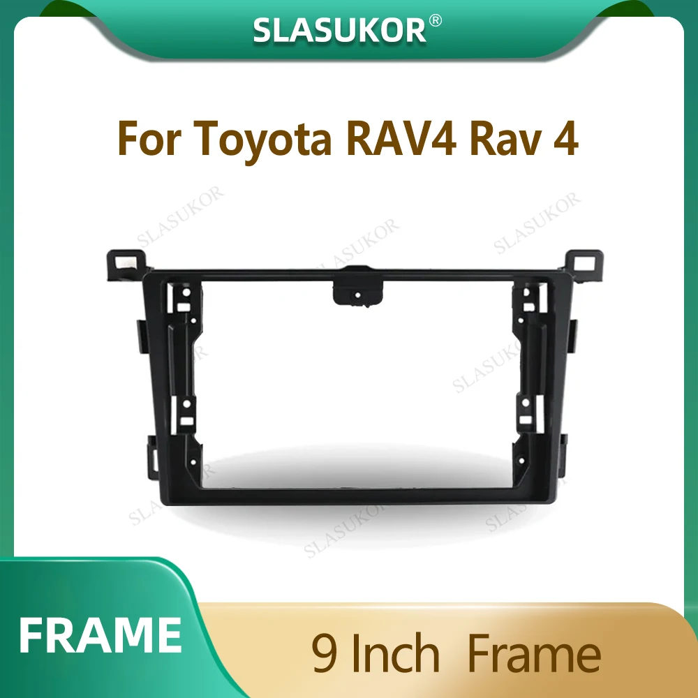 

9-дюймовая Автомобильная радиоустановка Fascia Для Toyota RAV4 Rav 4 2013-2018, автомобильный радиоприемник, панель, проигрыватель, аудиорамка, комплект крепления приборной панели, Fascia