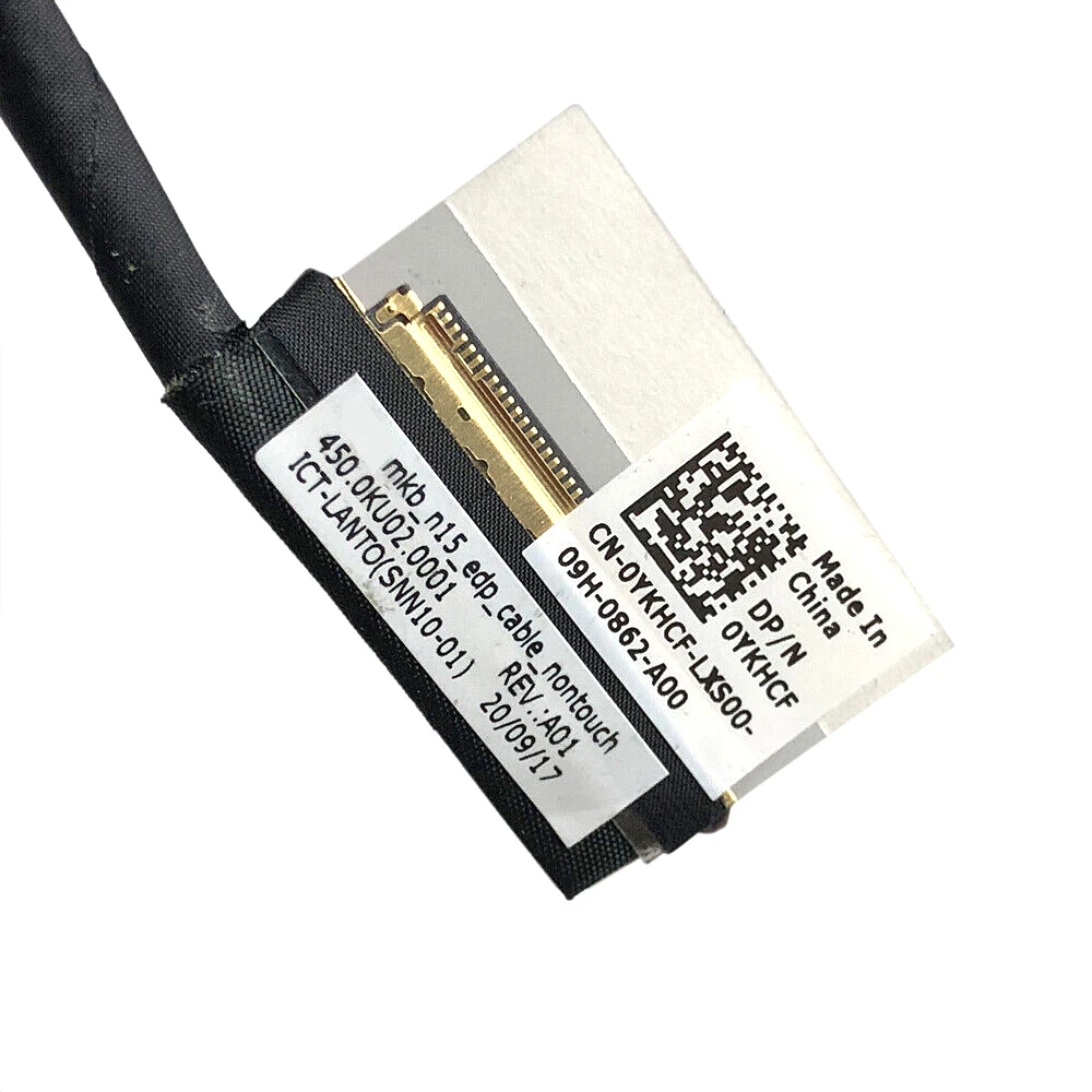 Laptop LCD LVDS Cable For DELL For Inspiron 15 5501 5502 5505 5508 5509 0YKHCF YKHCF 450.0KU02.0001 Non-Touch