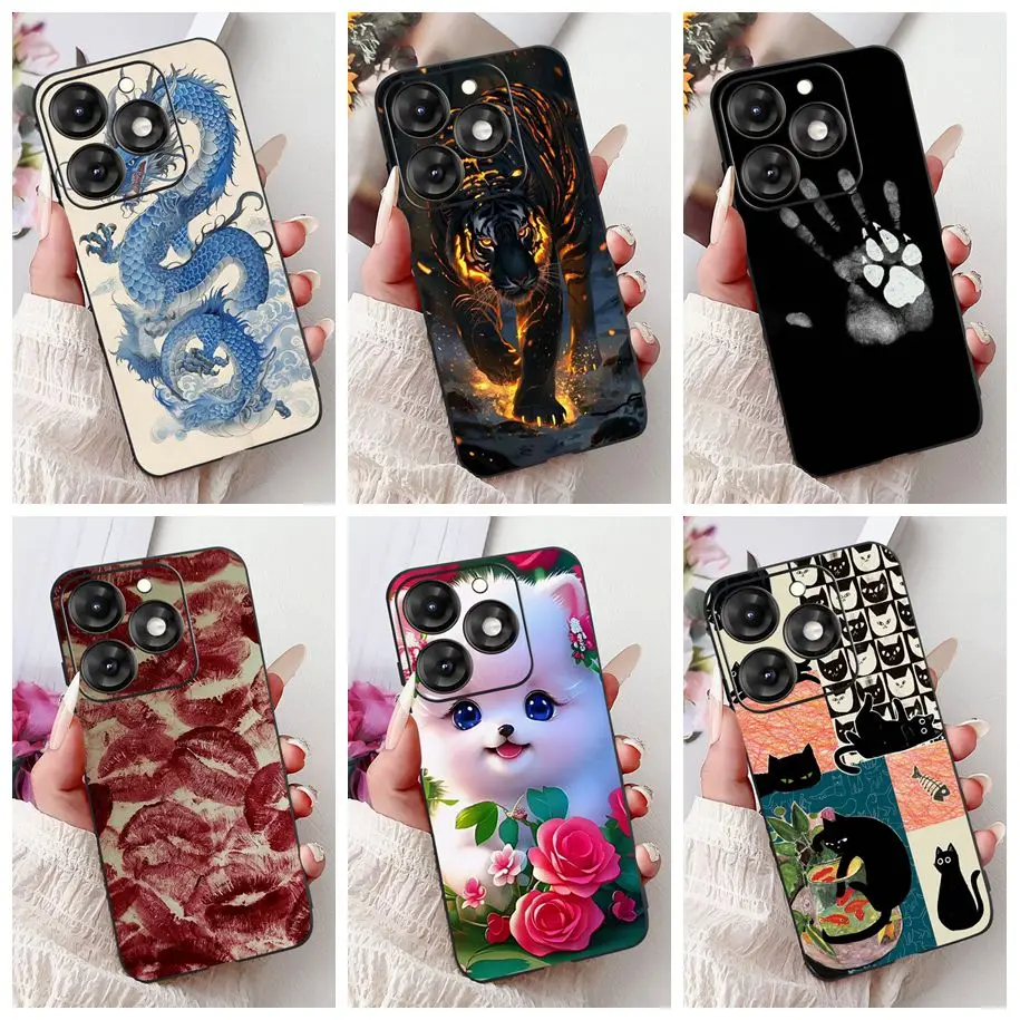 For Phone Case Itel A70 Cover Cool Tiger Dragon Spider Soft Silicone TPU Shockproof Bumper For Itel A70 A665L A 70 ItelA70 Coque