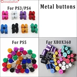 1Set Color Buttons For PS3 PS4 PS5 XBOX 360 Game Console Controller Aluminum Alloy Metal Replacement Parts