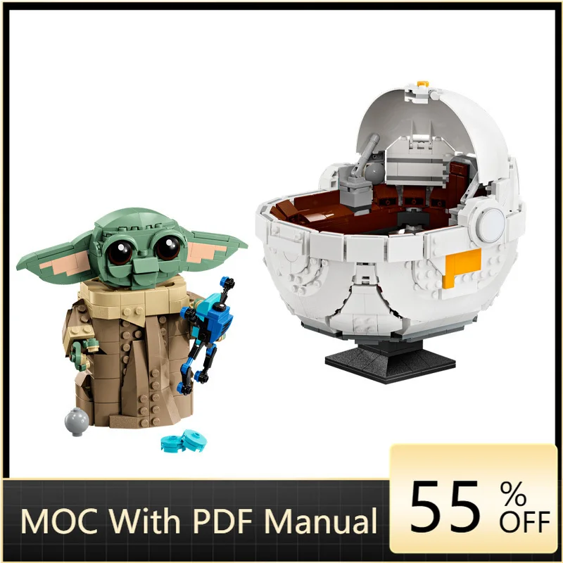 

1048 PCS MOC Star Battle Hover Pram Model Building Blocks Bricks Creative DIY Assembly Educational Toys Children Christmas Gifts