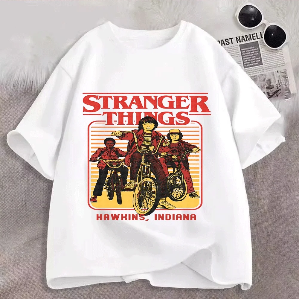 

Футболка с рисунком велосипеда для детей и взрослых «Чудо-вело», вдохновленная серией «Миссис Хокинс», для повседневной носки