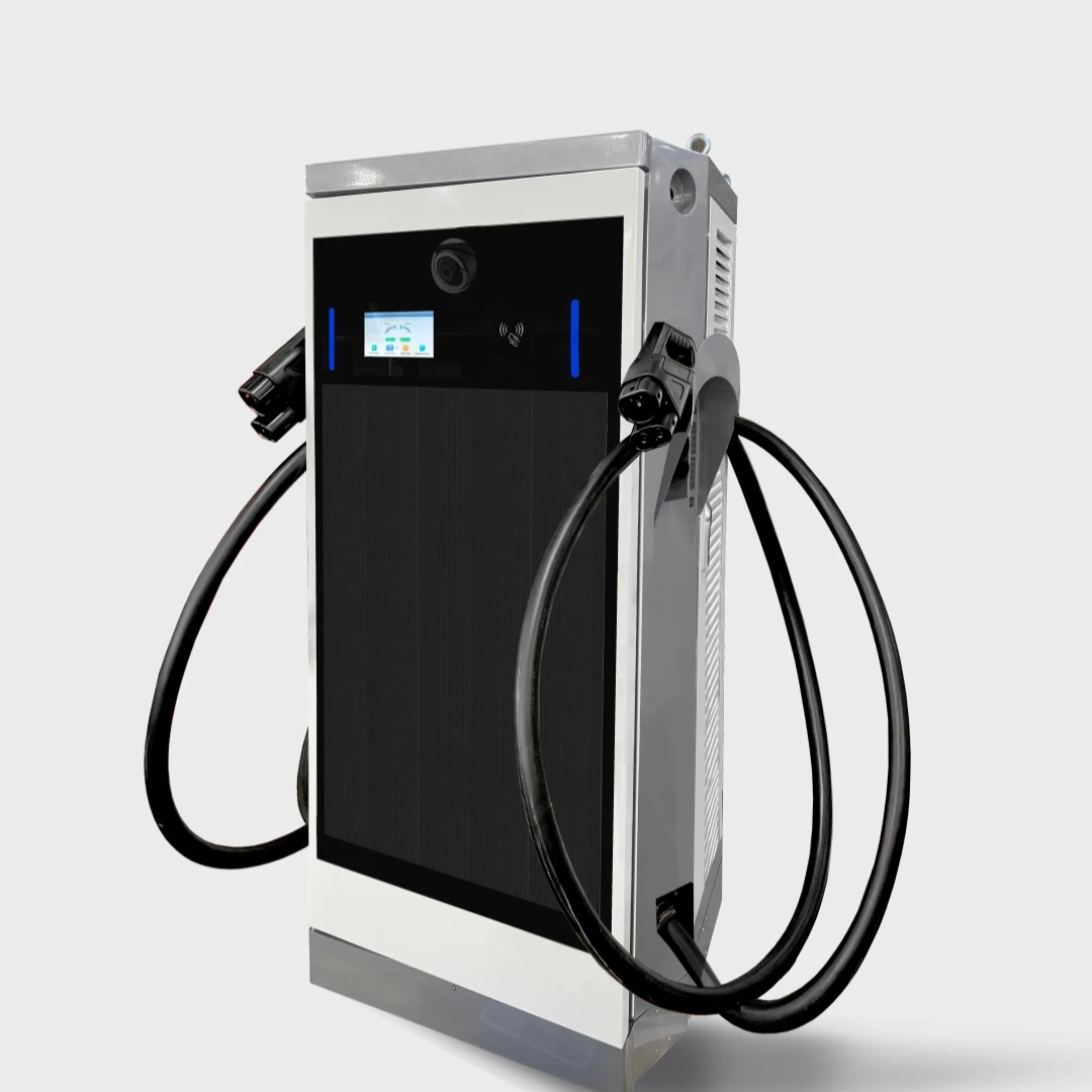 AD Screen 120kW DC Car Charging Pile Ccs2 CCS1 Ev Charger Station Dc Fast Commercial Charging Station Ev Charger Dual CCS Ocpp