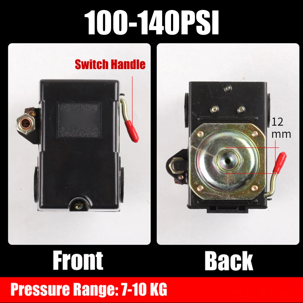Control Valve Pressure Switch Replacement 240V 26A Black For Air Compressor Air Pump Pump Control Valve New Practical