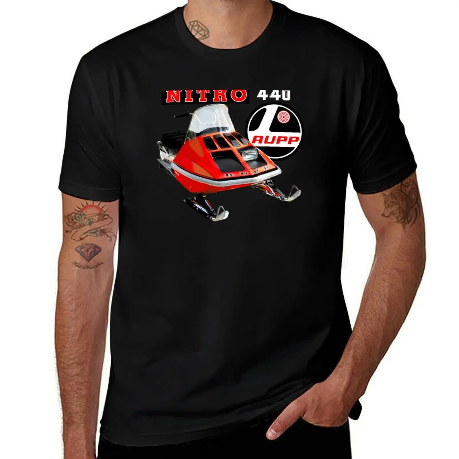 

Rupp Nitro 440 Snowmobile T-Shirt man t shirts cotton t shirt man casual T-Shirt