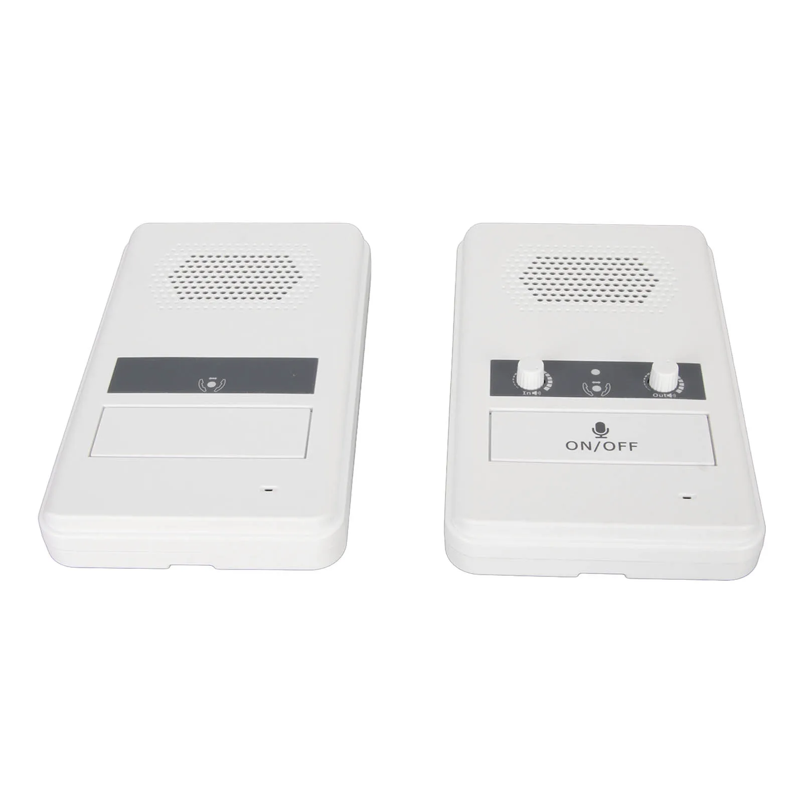 Intercomunicador con contador de doble vía, sistema de intercomunicación Premium con micrófono sensible al altavoz, 3W, para banco, enchufe estadounidense, 100-240V, blanco