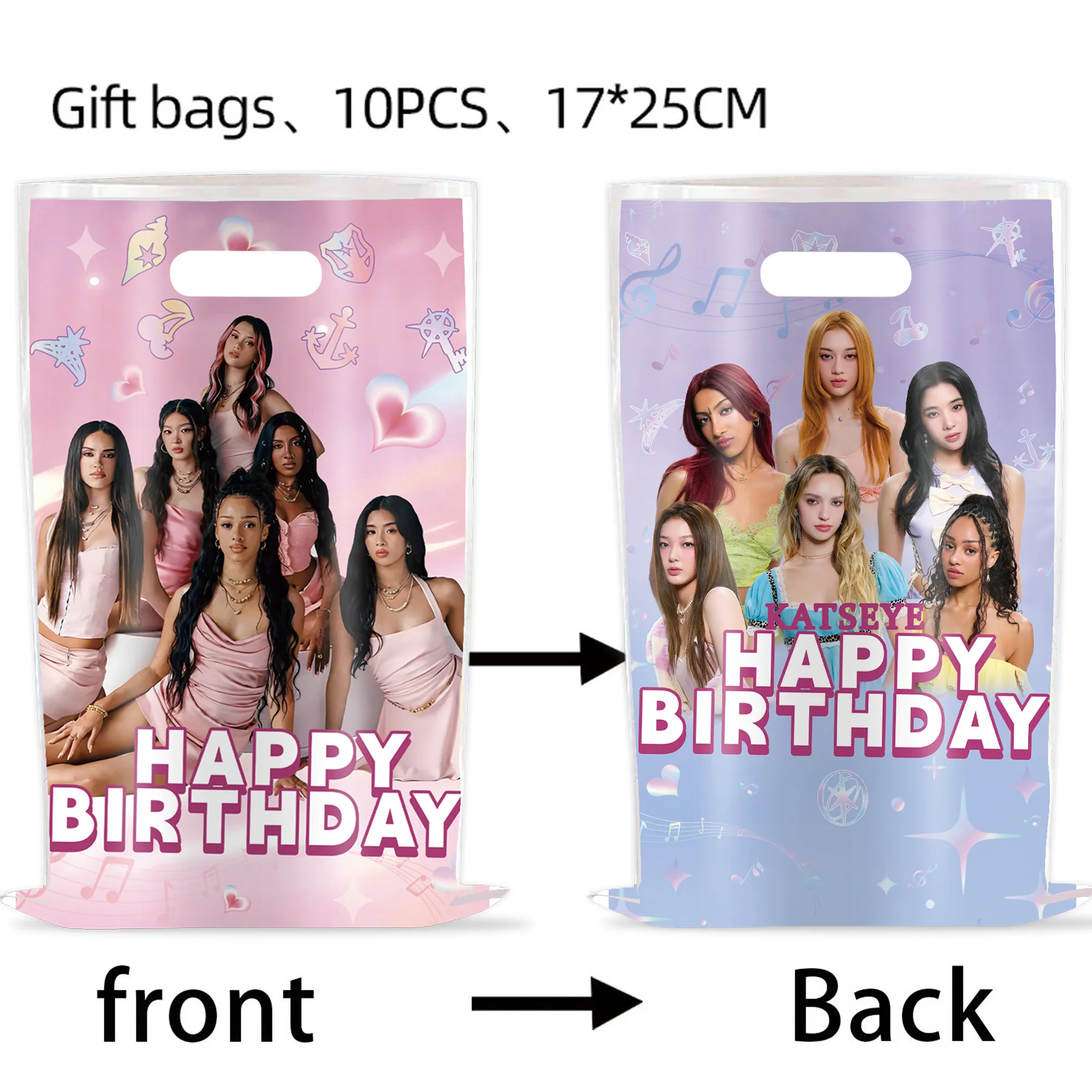 Idol K&Katseye Geburtstagsparty-Zubehör Geschenktüten für Freundinnen Partygeschenke Event-Füller Kpop-Fans Partydekoration Babyparty – Detail 4