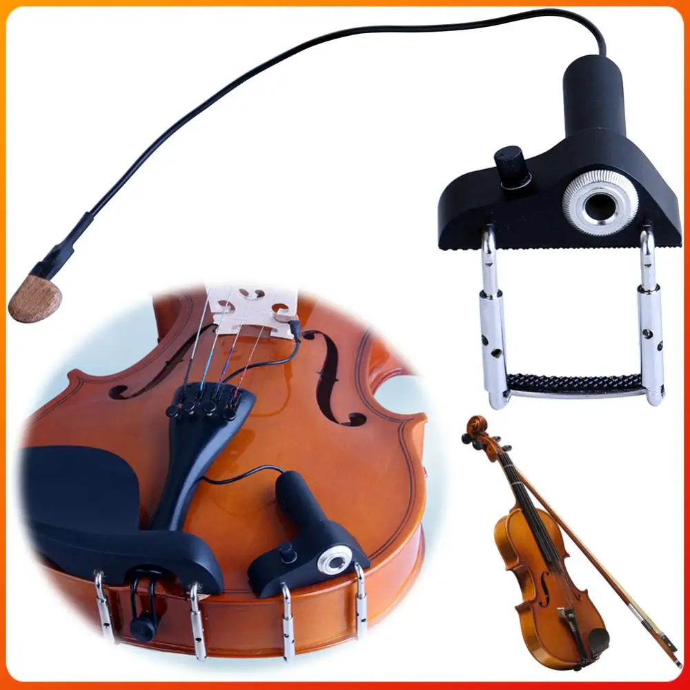 

High Quality Violin Pickup Electronic Organ Instant Authentic Acoustic Sound Easy To Mount Adjusting Placement for Violin/Viola