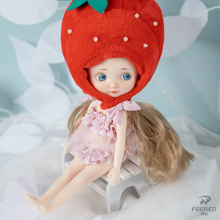 

Pipitom skin sugar doll strawberry net red doll joint princess girl gift toys for girls dolls for girls doll