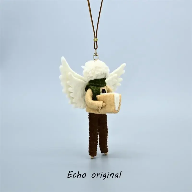 

Echo Nepal шерстяной фетровый кулон ручной работы с ангелом, милая кукла, автомобиль, подвесной школьный рюкзак, подвеска, подарок