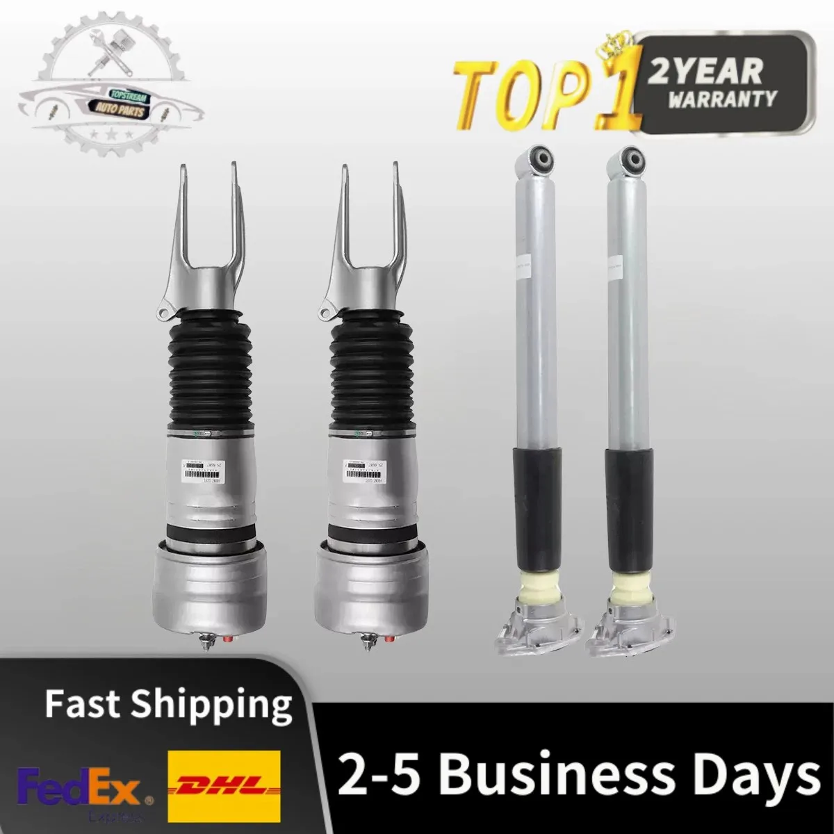 

4× Front and Rear Air Shock Struts with PASM For Porsche Panamera 970 2010-2013 9703430510 97034305110 97034305111 97034305112