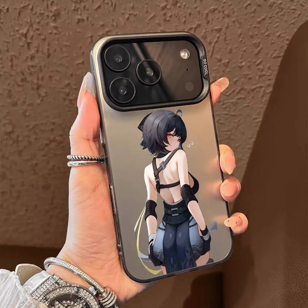 حافظة هاتف روفر ويذرينج ويفز ويكي لهاتف آيفون 17 16 15 14 13 12 11 برو ماكس إير متعدد الألوان ماتي ليزر معدني أورورا فوندا