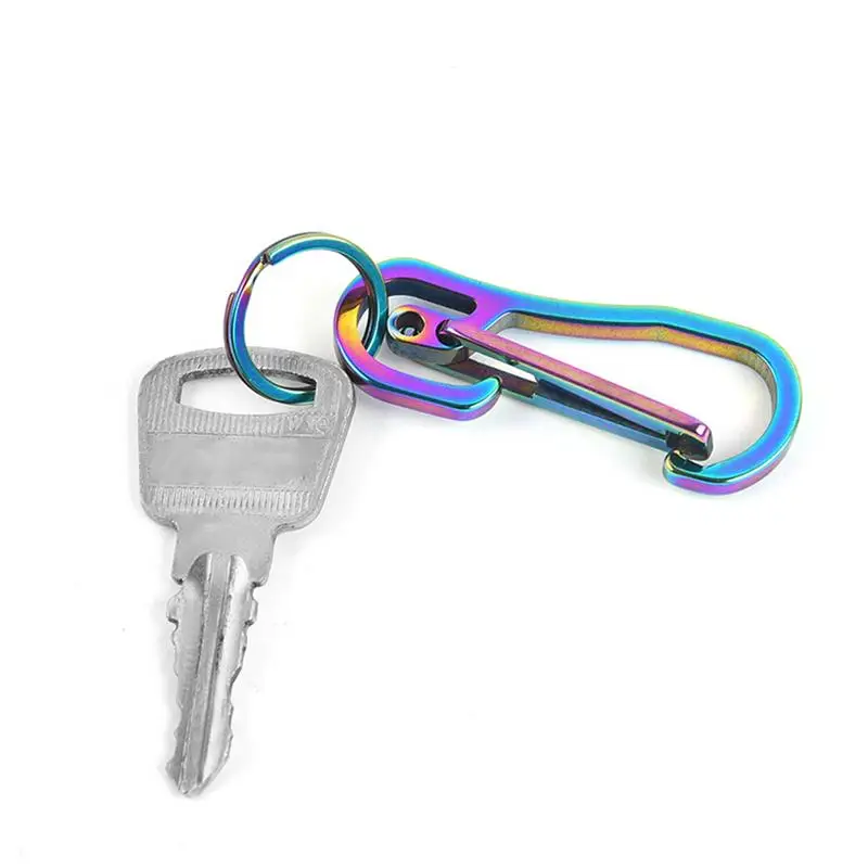 Stainless Steel Spring Buckle Chaveiros, Car Keychain Holder, Portable, Quick Release Metal, Car Fob Chaveiro para Mulheres e Homens